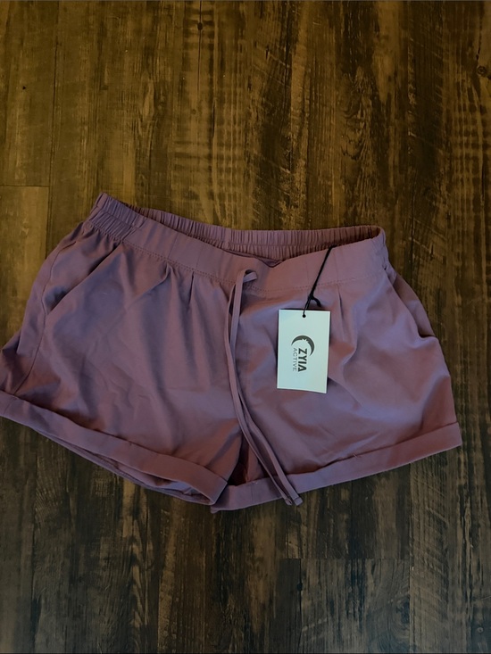 ZYIA Pants - ZYIA Mauve Drawstring Athletic Shorts